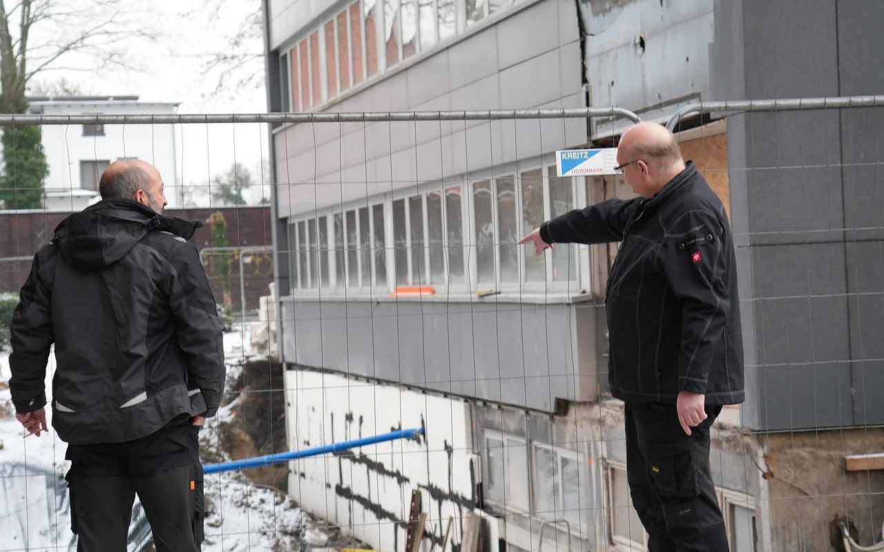 Baustellenbegehung vor Ort
