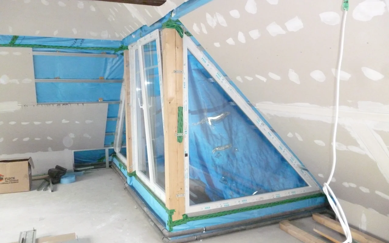 Ausbaudetail im Dachbereich