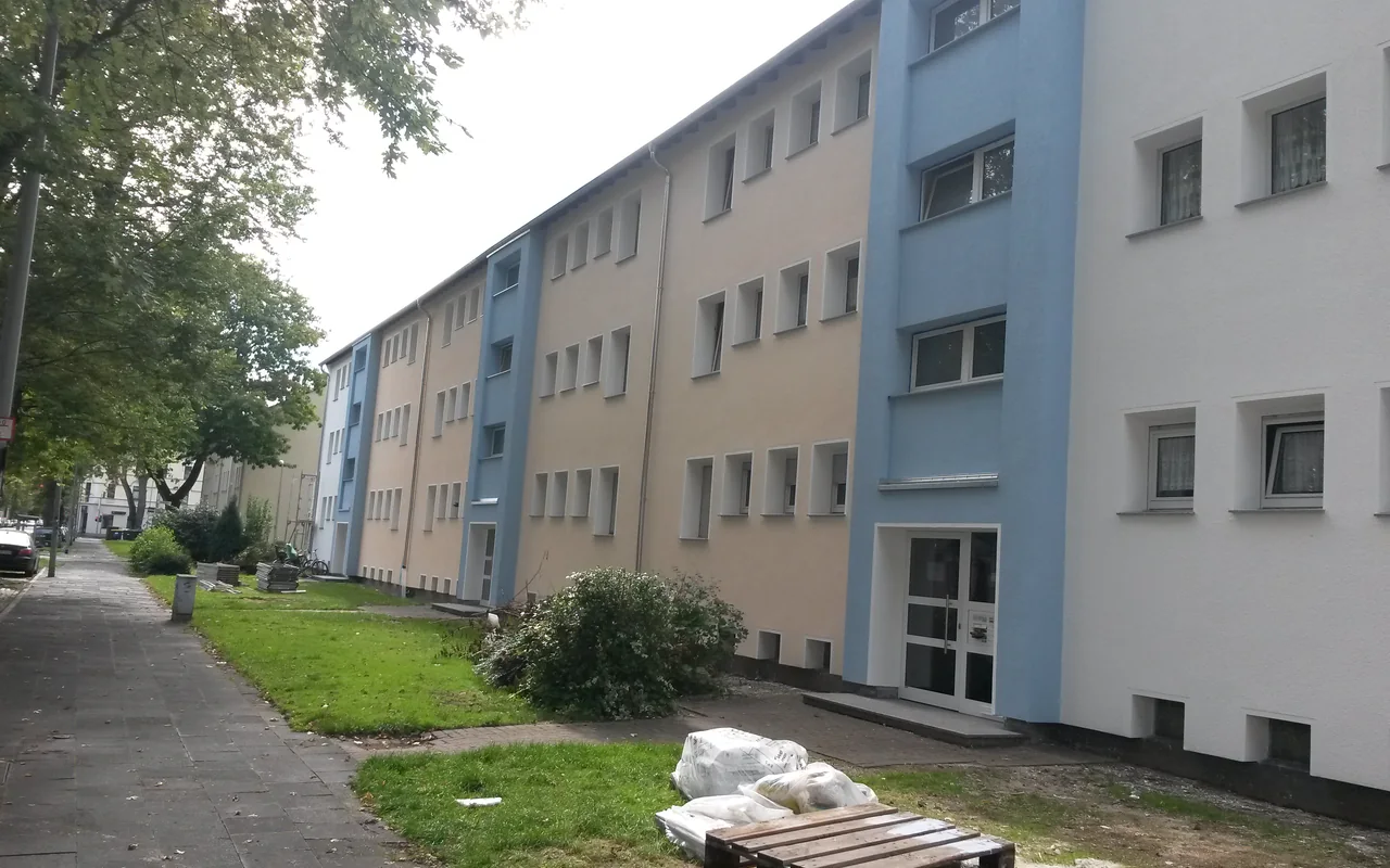 Sanierter Wohnblock
